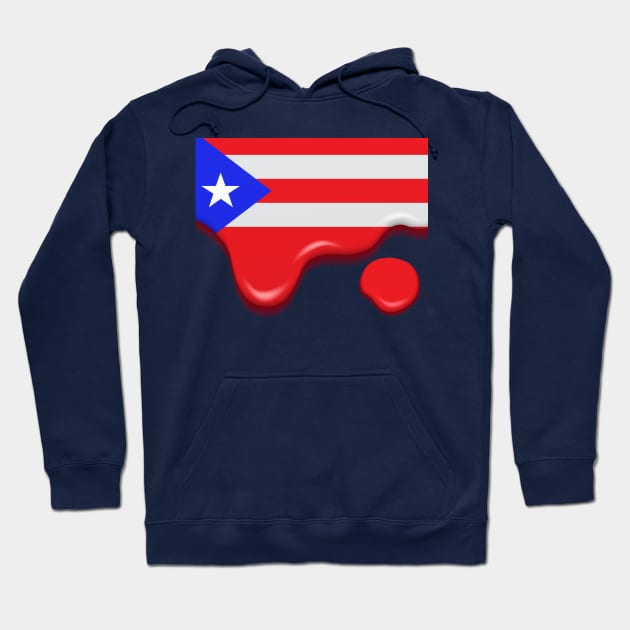 Drip Puerto Rico flag Hoodie by lilyvtattoos